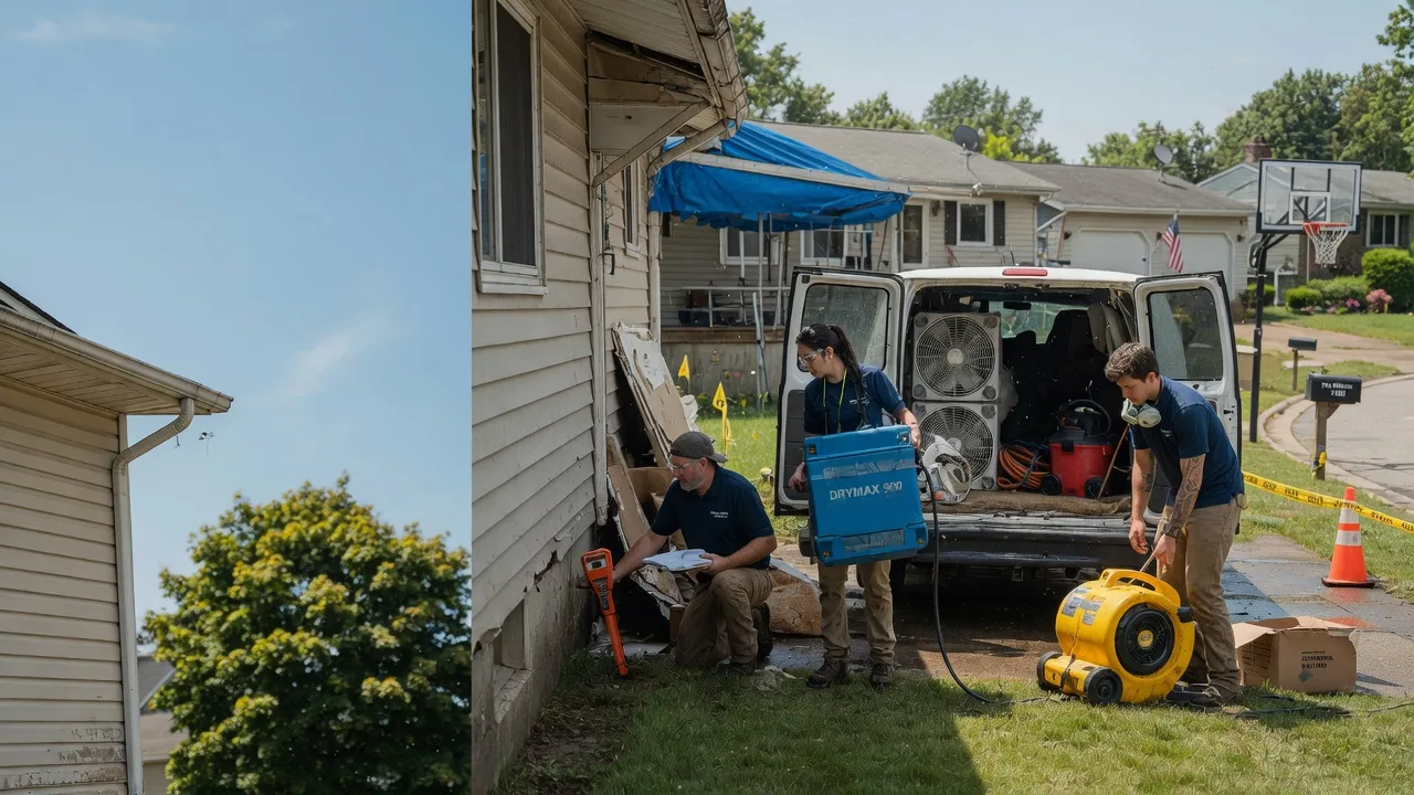 Ceiling Leak Cleanup in Keyesport, IL near me