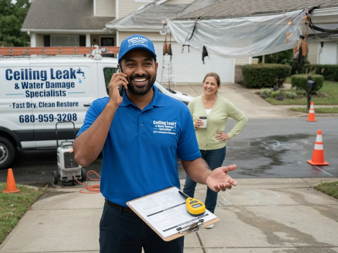 Ceiling Leak Cleanup Keyesport, IL FAQs